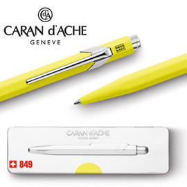 CARAN d'ACHE 瑞士卡達 849 Pop Line 原子筆. 檸檬黃 / 支