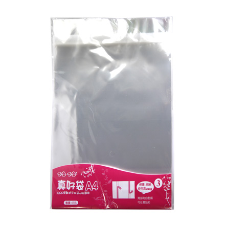 真好袋 OBS0220-300 OPP背黏式平口袋 22 x 31cm(A4適用) -30個入 / 包