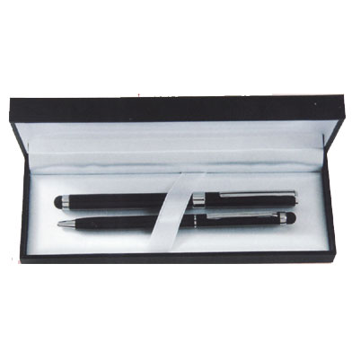 GC2 香檳黑鋼珠筆+細緻黑原子筆皮禮盒 / 盒