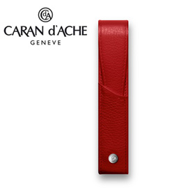 CARAN d'ACHE 瑞士卡達 LEMAN 利曼系列 小牛皮筆套. 紅(1)