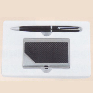 GC2 黑騎士原子筆+碳纖名片夾晶亮盒 / 盒