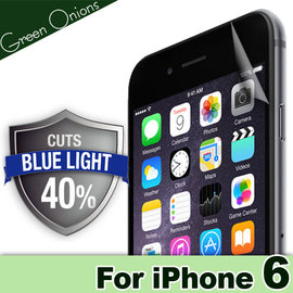 yardiX代理【美國Green Onions 抗藍光保護貼--iPhone6(4.7吋)款】過濾43%藍光螢幕保護膜 有效阻隔43%有害藍光 硬度5H