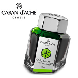 CARAN d'ACHE 瑞士卡達 Chromatics 色彩墨水. 雅緻綠 / 瓶