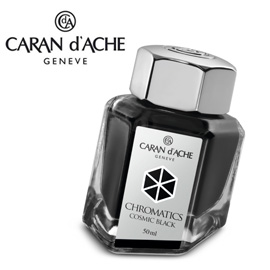 CARAN d'ACHE 瑞士卡達 Chromatics 色彩墨水. 宇宙黑 / 瓶