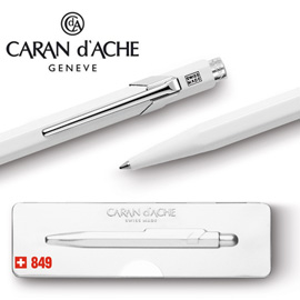 CARAN d'ACHE 瑞士卡達 849 Pop Line 原子筆. 白 / 支