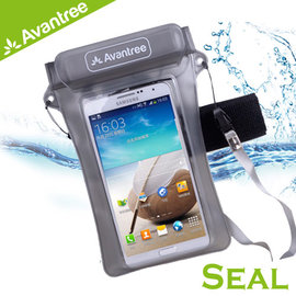 walkbox代理【Avantree Seal 運動音樂手機防水袋(可接防水耳機)】附臂帶頸掛式吊繩 iPhone5M8S5Z2 防水套臂套 游泳浮潛皆適用