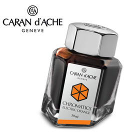 CARAN d'ACHE 瑞士卡達 Chromatics 色彩墨水. 鮮桔 / 瓶