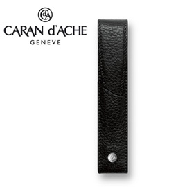 CARAN d'ACHE 瑞士卡達 LEMAN 利曼系列 小牛皮筆套. 黑(1)