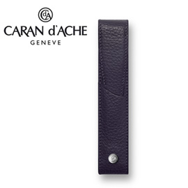 CARAN d'ACHE 瑞士卡達 LEMAN 利曼系列 小牛皮筆套. 紫藍(1)