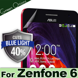 yardiX代理【美國Green Onions 抗藍光保護貼--ASUS 華碩 ZenFone 6 (A600CG)款】過濾43%藍光螢幕保護膜 有效阻隔43%有害藍光 硬度5H