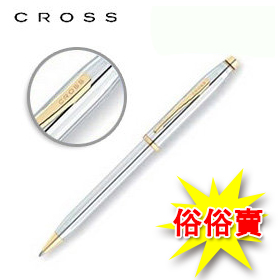 回饋價 【CROSS】經典世紀系列 3302 金鉻原子筆 / 支