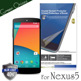 yardiX代理【美國Green Onions 抗藍光保護貼--Google Nexus 5款】過濾43%藍光螢幕保護膜 硬度5H