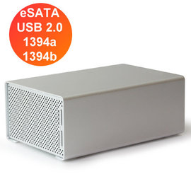 Oxford晶片【 ONNTO dataTale SealBox 2Bay Raid System磁碟陣列機(RS-M2BH)】支援Raid0/1/JBOD/SPAN模式 USB/eSATA/1394a/1394b全介面機
