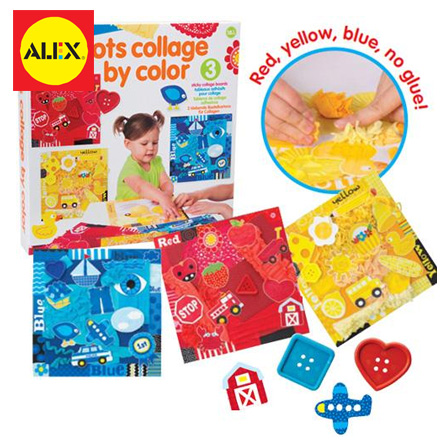 【美國ALEX】寶寶拼貼畫-顏色 / 盒