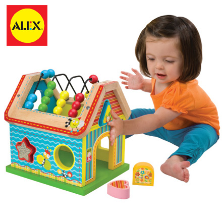 【美國ALEX】寶寶數數形狀配對屋 / 盒