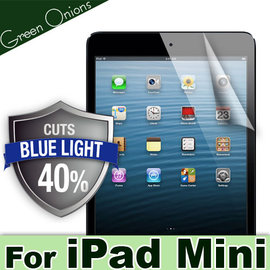 yardiX代理【美國Green Onions 抗藍光平板保護貼--Apple iPad mini/mini2/mini3款】過濾43%藍光螢幕保護膜 有效阻隔43%有害藍光 硬度5H