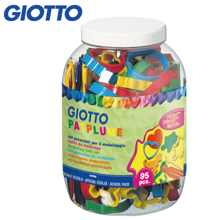 【義大利 GIOTTO】黏土工具組(桶裝95件) / 筒