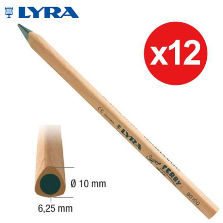 【德國LYRA】兒童三角原木鉛筆(17.5cm) 12入 / 盒
