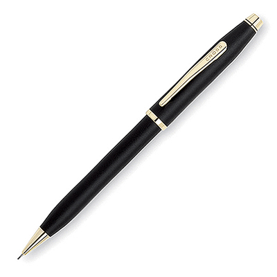 CROSS 世紀系列黑鍍金夾自動鉛筆 250305WG / 支