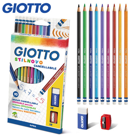 【義大利 GIOTTO】STILNOVO 立可消學用彩色鉛筆(10色) / 盒