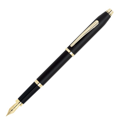 CROSS 新世紀系列 2509-FF 黑金鋼筆 / 支