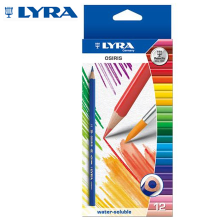 【德國LYRA】學用三角水彩色鉛筆(12色) / 盒