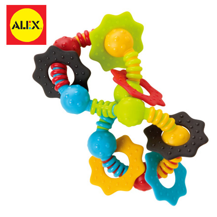 【美國ALEX】淘氣麥斯系列-歪七扭八固齒玩具 / 個
