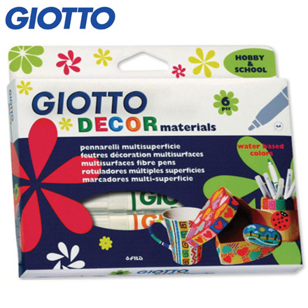 【義大利 GIOTTO】裝飾筆(6色) / 盒