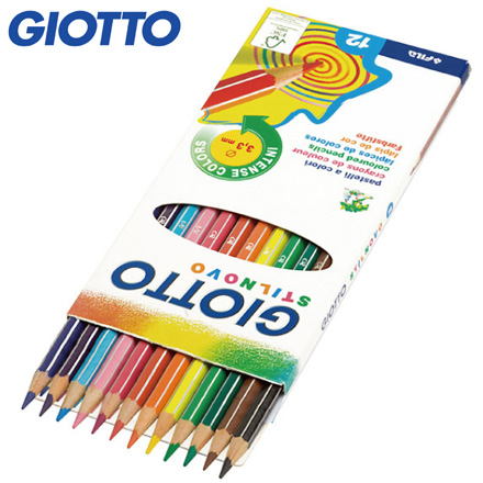 【義大利 GIOTTO】STILNOVO 學用六角彩色鉛筆(12色) / 盒