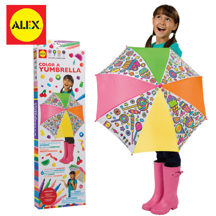 【美國ALEX】繽紛彩繪傘-糖果 / 盒