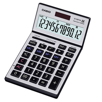 CASIO 卡西歐 JS-120TVS-SR 商用12位元計算機 / 台