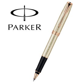Parker 派克 商籟系列鋼珠筆 / 純銀格玫瑰金夾  P1859490