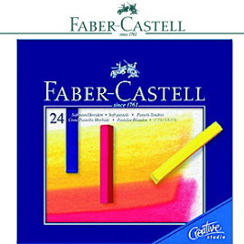 Faber-Castell 輝柏 128324  創意工坊粉彩條 長條型24色 / 盒 