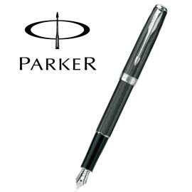 Parker 派克 商籟系列鋼筆 / 碳黑白夾  P0808510 