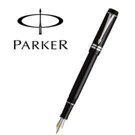 Parker 派克 世紀系列迷你鋼筆 / 黑桿白夾 P0779680