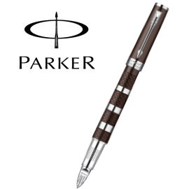Parker 派克 第五元素系列鋼筆 / 精英紫砂褐銀環 / L  P0959180