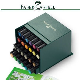 Faber-Castell 輝柏 167126  PITT 24色藝術筆精裝筆 (軟毛筆頭  粗芯 JUMBO) /套