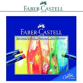 Faber-Castell 輝柏  127024  創意工坊油性粉彩條24色 / 盒 