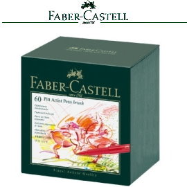Faber-Castell 輝柏 167150  PITT 60色藝術筆--精裝版 /套