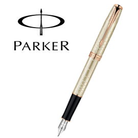 Parker 派克 商籟系列鋼筆 / 純銀格玫瑰金夾  P1859486