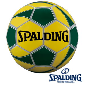 斯伯丁Spalding  足球系列  SPA64847 Tornado 合成皮足球-黃/綠 / 個
