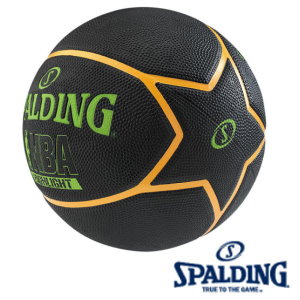 斯伯丁Spalding  NBA Highlight五芒星系列  SPA83199 NBA Highlight五芒星-Rubber 橘-綠 / 個