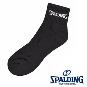 斯伯丁Spalding  運動襪系列  SPB9506N00001   SPB9506N00002  斯伯丁短筒襪 厚底 黑 M/L / 雙 