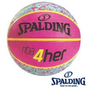斯伯丁Spalding  女子籃球系列  SPA83050   14 ' NBA 4HER粉紅 / 個